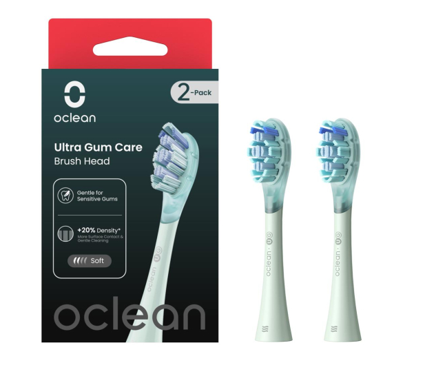 Oclean Końcówki do szczoteczki Ultra Gum Care UG02 miętowy 2 szt. - 1213188 - zdjęcie